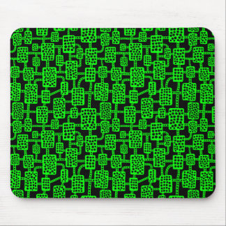 Alfombrilla De Ratón Resumen 041113 - Verde sobre negro