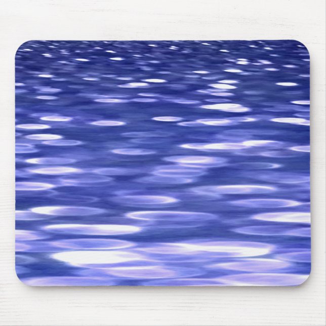 Alfombrilla De Ratón Resumen #3: Brillo azul (Frente)