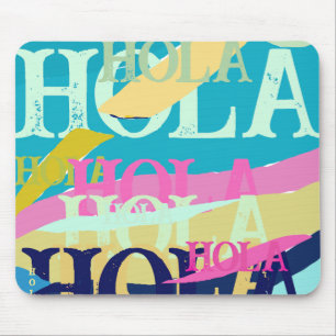 Alfombrilla De Ratón Resumen Colorful Hola