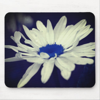 Alfombrilla De Ratón Resumen Daisy Blue Center Flower Art