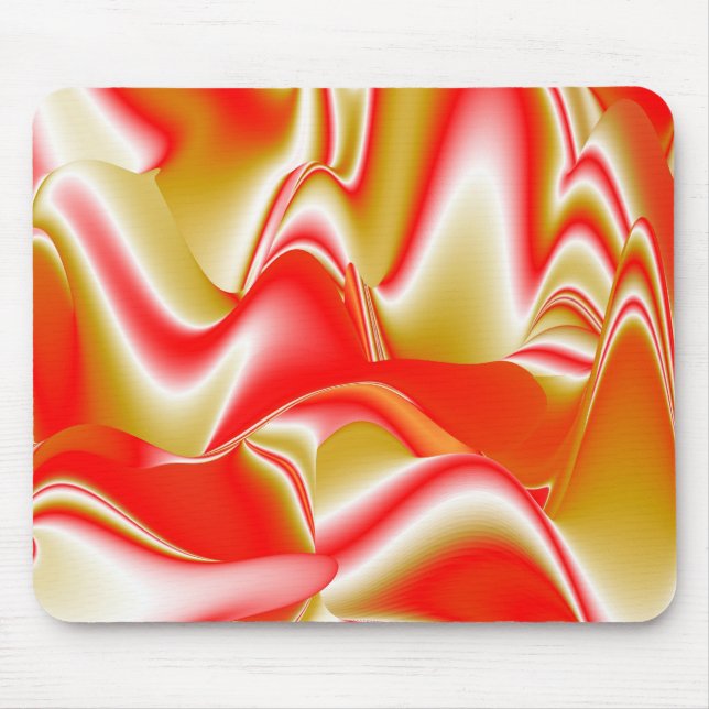 Alfombrilla De Ratón Resumen de amor y oro en 3D Rainbowart (Frente)