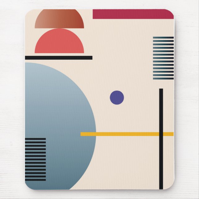 Alfombrilla De Ratón Resumen de arte de pared geométrica (Frente)