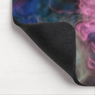 Alfombrilla De Ratón resumen de humo rosa y azul