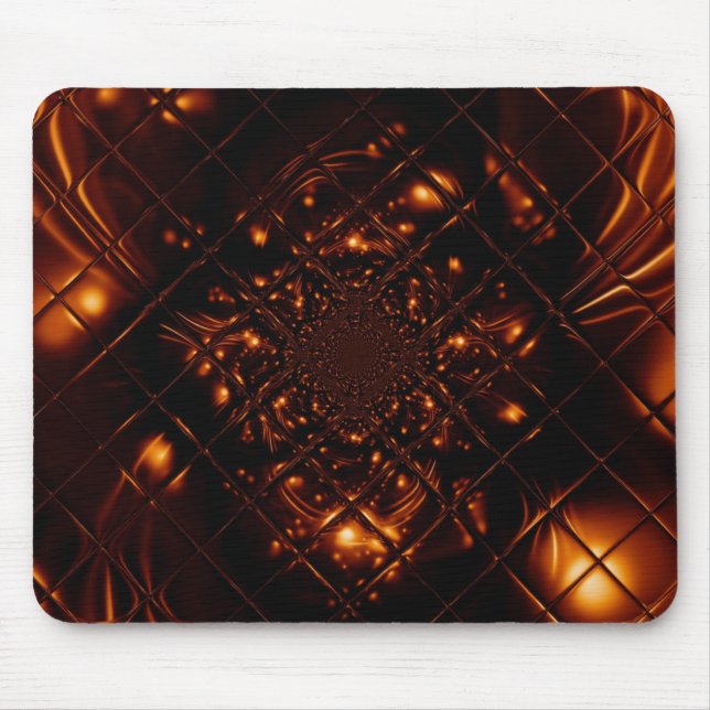 Alfombrilla De Ratón Resumen de la almohadilla de ratón fractal de vidr (Frente)