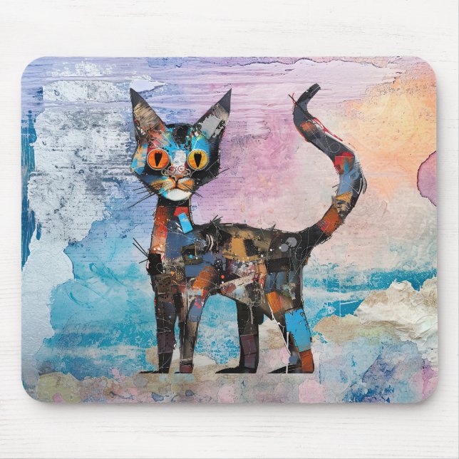 Alfombrilla De Ratón Resumen de la almohadilla del ratón Kitty (Frente)