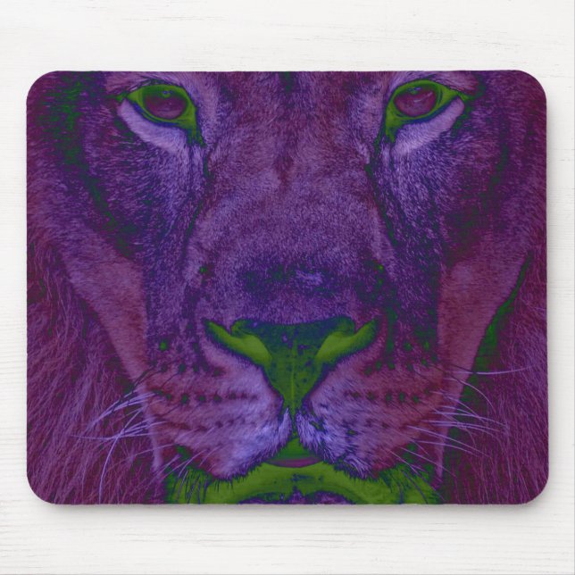Alfombrilla De Ratón Resumen de Lion Mousepad (Frente)