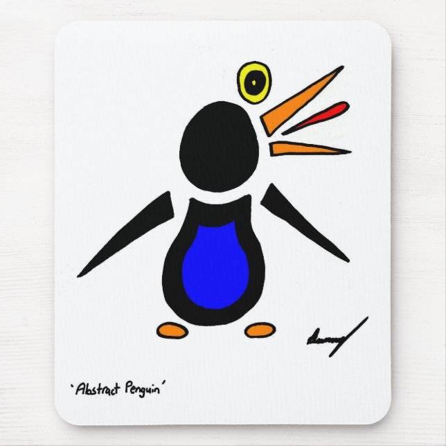 Alfombrilla De Ratón Resumen de Penguin Mousepad (Frente)