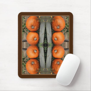 Alfombrilla De Ratón Resumen del par de calabazas del país otoño
