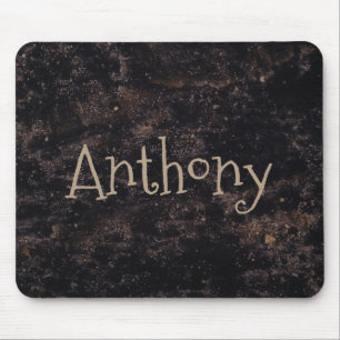 Alfombrilla De Ratón Resumen divertido negro y marrón