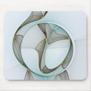 Alfombrilla De Ratón Resumen Elegancia dorada turquesa moderna
