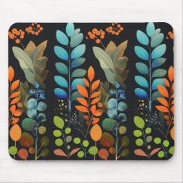 Alfombrilla De Ratón Resumen Ilustracion botánico vibrante Mousepad
