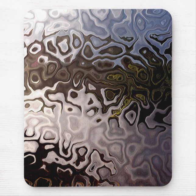 Alfombrilla De Ratón Resumen Marrón, Gris, Mousepad Blanco (Frente)