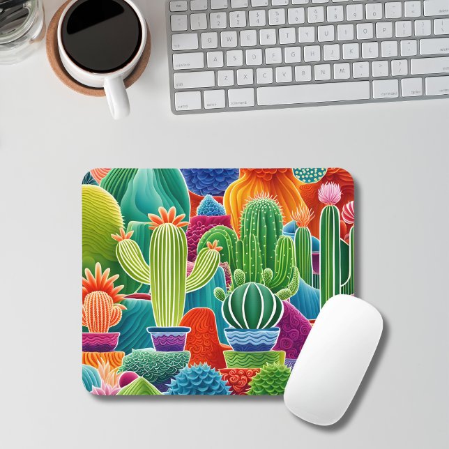 Alfombrilla De Ratón Resumen Potted Cacti (Subido por el creador)