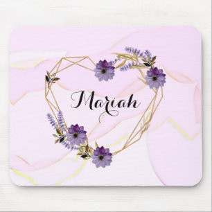 Alfombrilla De Ratón Resumen rosa romántico