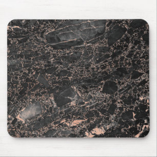 Alfombrilla De Ratón Resumen Rosa Rosa Rosa Dorado Rubor Gold Mármol Ne