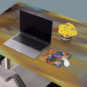 Alfombrilla De Ratón Resumen Único Coloroso Mosa Líquida de Mármol