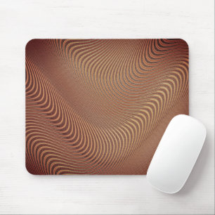 Alfombrilla De Ratón Resumen Wavy Strin Mouse Pad Brown