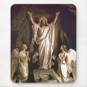 Alfombrilla De Ratón Resurrección de Cristo. Mousepad de regalo Bella 