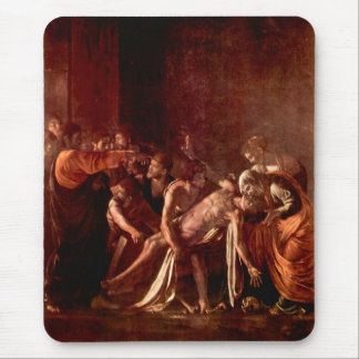 Alfombrilla De Ratón Resurrección de Lazarus por Caravaggio