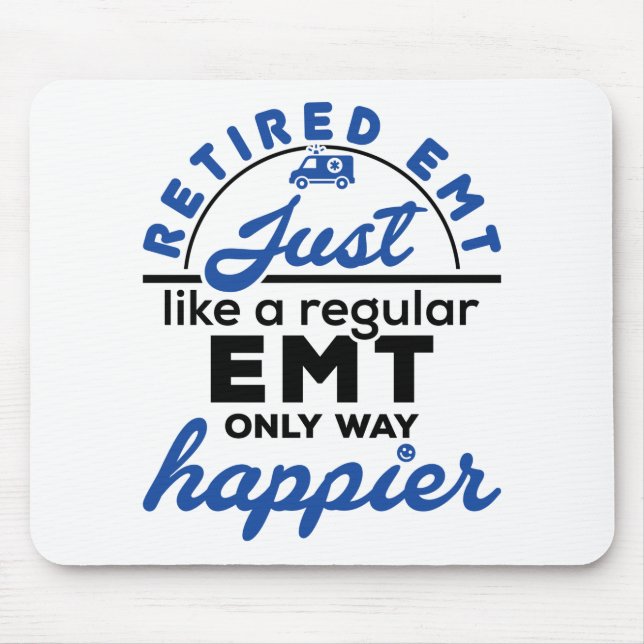 Alfombrilla De Ratón Retirada de EMT EMS Retirada Paramédica Regalos di (Frente)