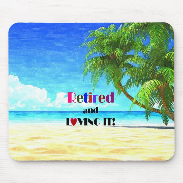 Alfombrilla De Ratón Retirado y amoroso (Frente)