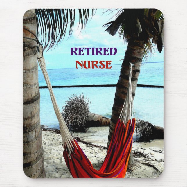 Alfombrilla De Ratón Retired Nurse, Hammock under the Palm Trees (Frente)