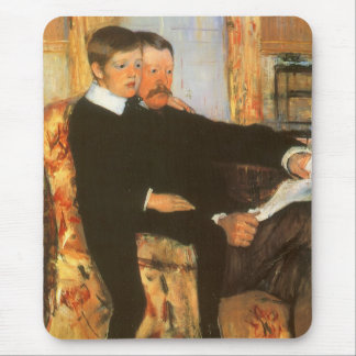 Alfombrilla De Ratón Retrato Antiguo de Padre e Hijo por Mary Cassatt