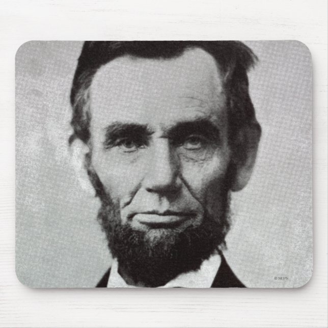 Alfombrilla De Ratón Retrato de Abe Lincoln 2 (Frente)