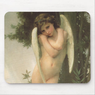 Alfombrilla De Ratón Retrato de ángel Cupido (Cupidon) por Bouguereau