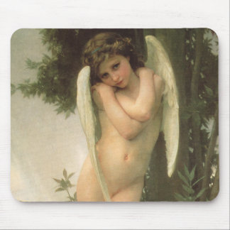 Alfombrilla De Ratón Retrato de ángel Cupido (Cupidon) por Bouguereau