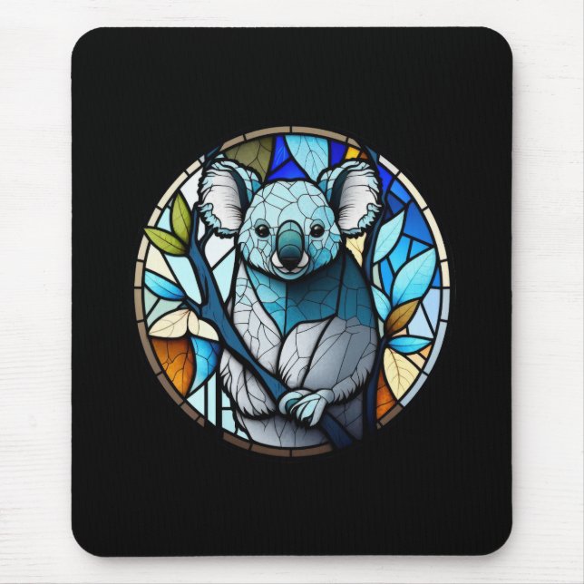 Alfombrilla De Ratón Retrato de animales Koala sin vidrio manchado (Frente)
