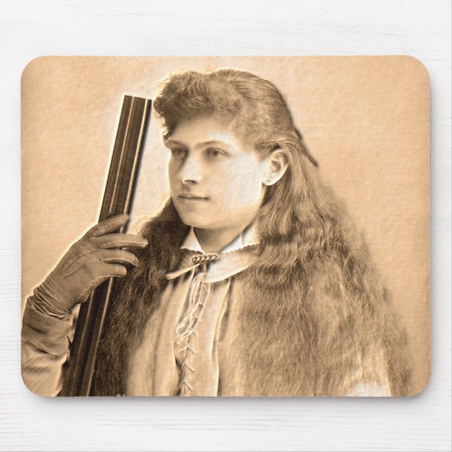 Alfombrilla De Ratón Retrato de Annie Oakley (Frente)