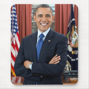 Alfombrilla De Ratón Retrato de Barack Obama