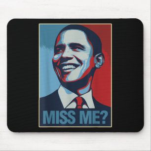 Alfombrilla De Ratón Retrato de Barack Obama me extraña cita a demócrat