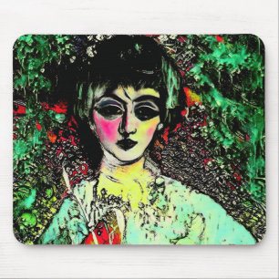 Alfombrilla De Ratón Retrato de Belleza Gótica