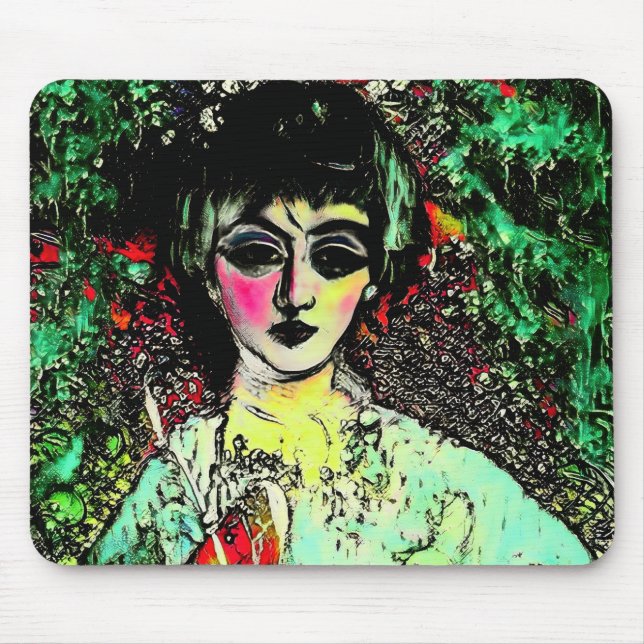 Alfombrilla De Ratón Retrato de Belleza Gótica (Frente)