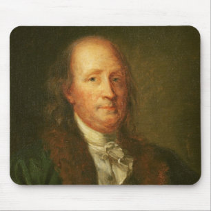 Alfombrilla De Ratón Retrato de Benjamin Franklin