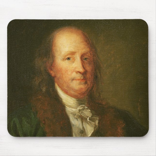 Alfombrilla De Ratón Retrato de Benjamin Franklin (Frente)