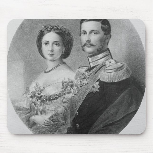 Alfombrilla De Ratón Retrato de boda de sus altezas reales (Frente)