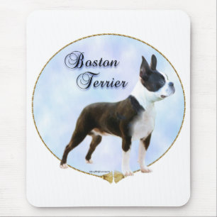 Alfombrilla De Ratón Retrato de Boston Terrier