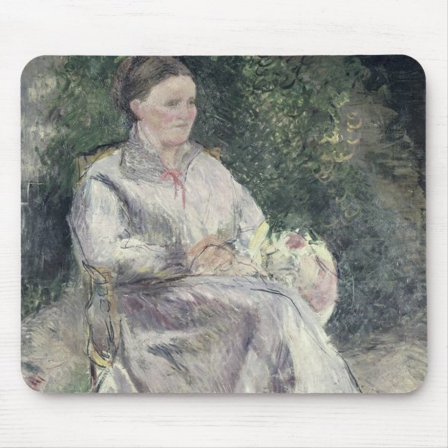 Alfombrilla De Ratón Retrato de Camille Pissarro el | de Julia Velay, (Frente)