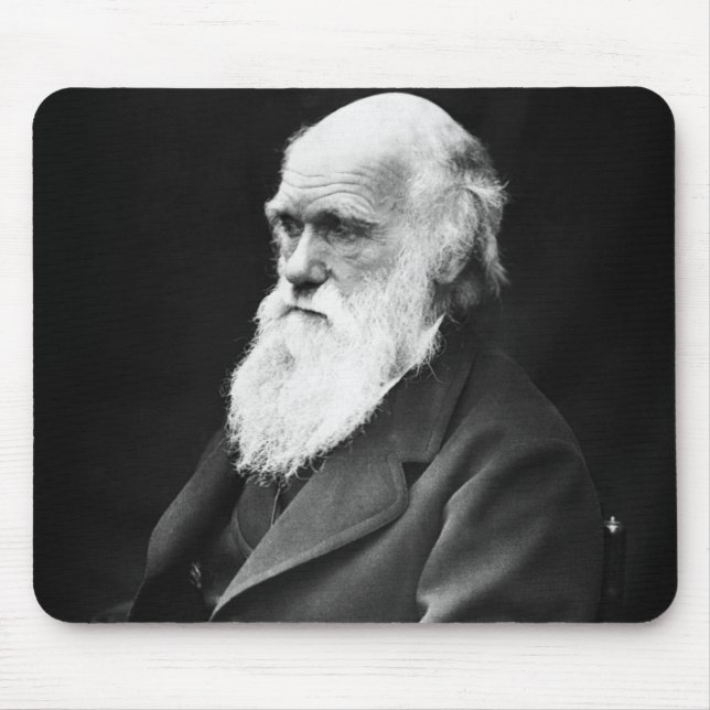 Alfombrilla De Ratón Retrato de Charles Darwin (Frente)