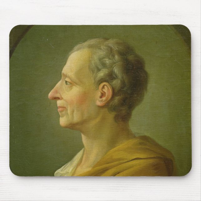 Alfombrilla De Ratón Retrato de Charles de Montesquieu (Frente)