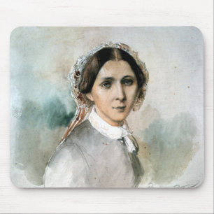 Alfombrilla De Ratón Retrato de Clara Schumann 1853