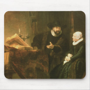 Alfombrilla De Ratón Retrato de Cornelio Anslo y su esposa, 1641 (oi
