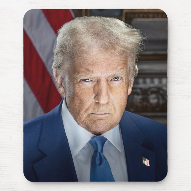 Alfombrilla De Ratón Retrato de Donald Trump, presidente de Estados Uni (Frente)