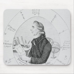 Alfombrilla De Ratón Retrato de Ebenezer Sibly rodeado