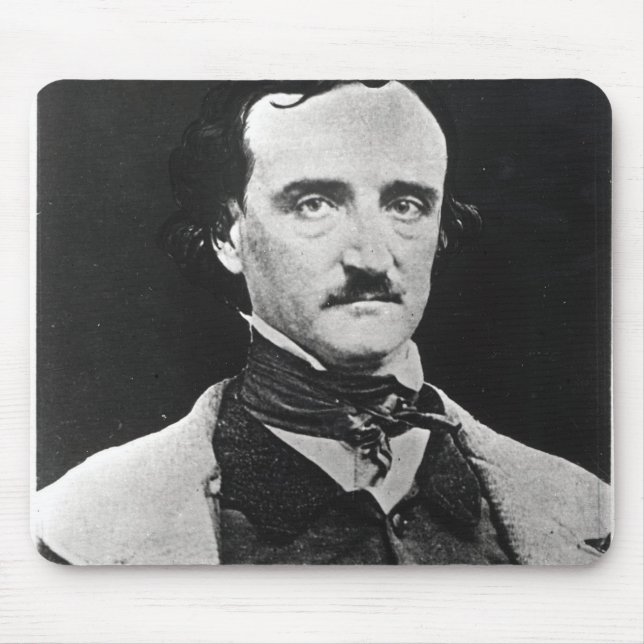 Alfombrilla De Ratón Retrato de Edgar Allan Poe (Frente)