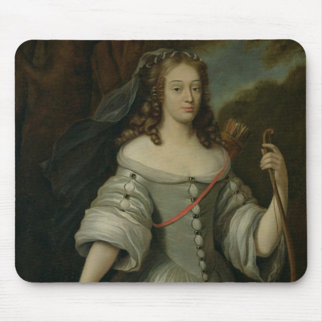 Alfombrilla De Ratón Retrato de Francoise Louise de la Baume (Frente)
