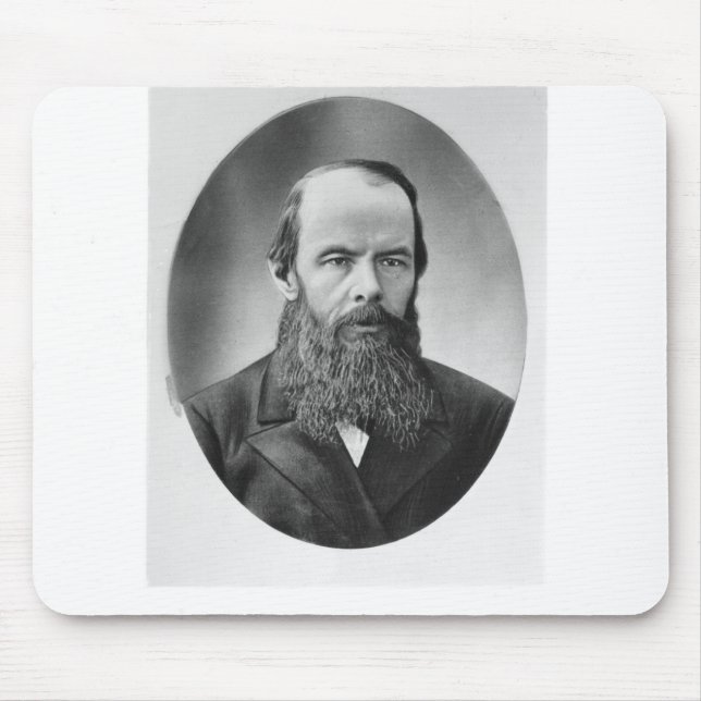 Alfombrilla De Ratón Retrato de Fyodor Mikhailovich Dostoyevsky (Frente)